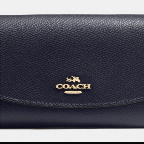 Navy blue COACH crossbody and matching wallet - Picture 9 of 14